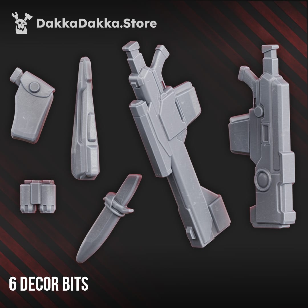 Tabletop Terrain Miniature MSC Assault Team (build kit)