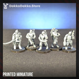 Tabletop Terrain Miniature MSC Circumsolar Infantry Squad (build kit)