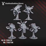 Tabletop Terrain Miniature MSC Robot Planes & Turret