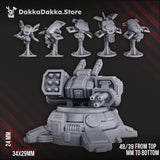 Tabletop Terrain Miniature MSC Robot Planes & Turret