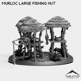 Tabletop Terrain Miniature Murloc Large Fishing Hut Diorama