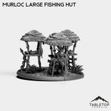 Tabletop Terrain Miniature Murloc Large Fishing Hut Diorama