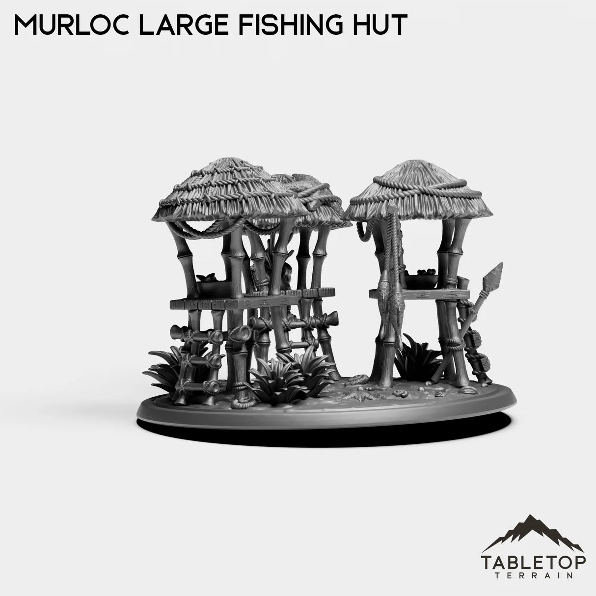 Tabletop Terrain Miniature Murloc Large Fishing Hut Diorama