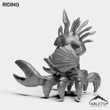 Tabletop Terrain Miniature Murloc on Crab Mount
