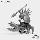 Tabletop Terrain Miniature Murloc on Crab Mount