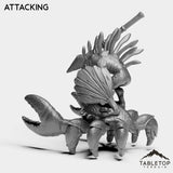 Tabletop Terrain Miniature Murloc on Crab Mount