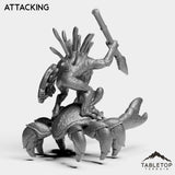 Tabletop Terrain Miniature Murloc on Crab Mount