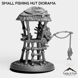 Tabletop Terrain Miniature Murloc Small Fishing Hut Diorama