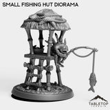 Tabletop Terrain Miniature Murloc Small Fishing Hut Diorama