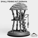 Tabletop Terrain Miniature Murloc Small Fishing Hut Diorama
