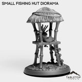 Tabletop Terrain Miniature Murloc Small Fishing Hut Diorama