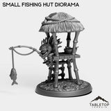 Tabletop Terrain Miniature Murloc Small Fishing Hut Diorama