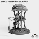 Tabletop Terrain Miniature Murloc Small Fishing Hut Diorama