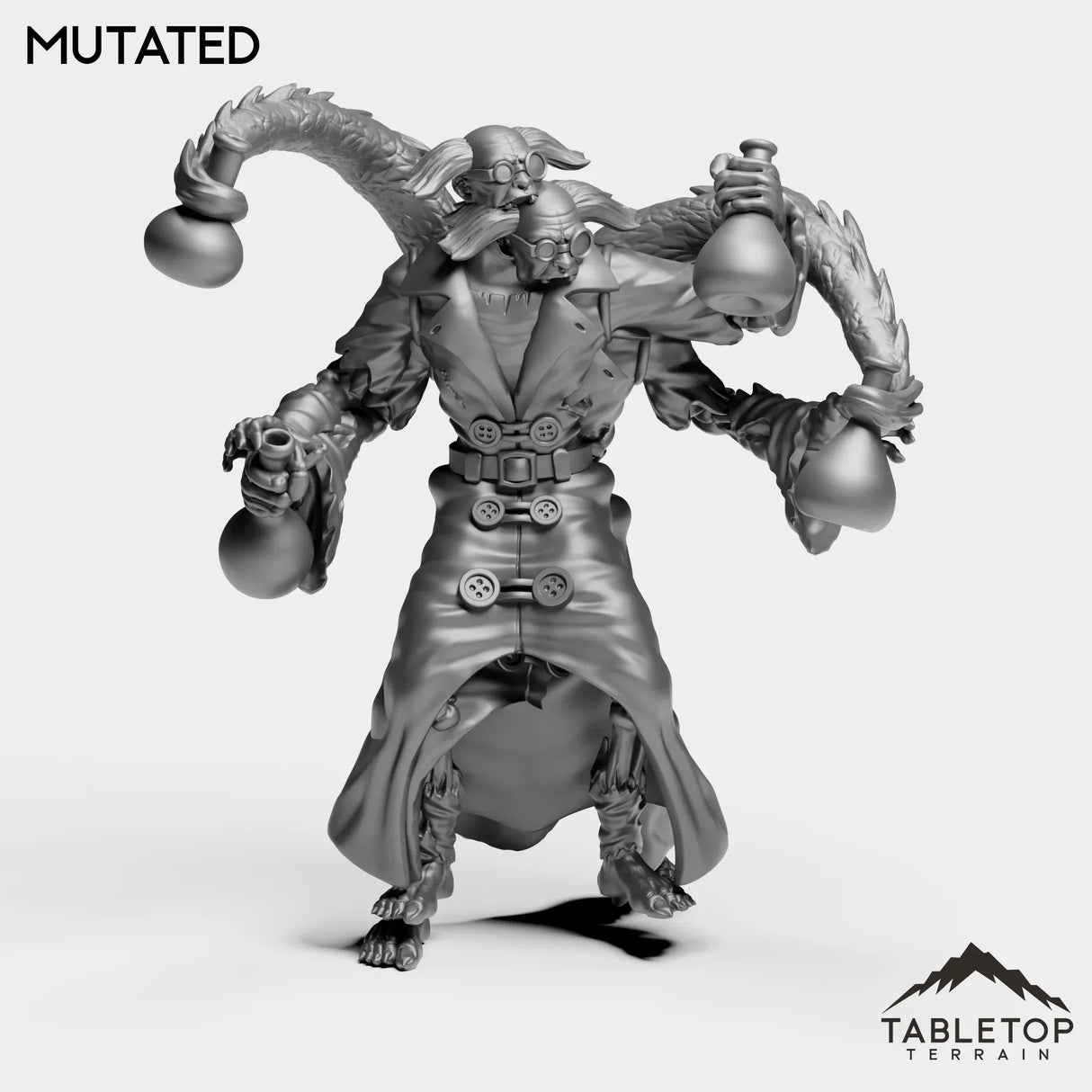 Tabletop Terrain Miniature Mutated Undead Professor