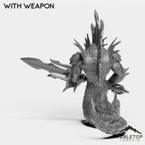 Tabletop Terrain Miniature Naga Myrmidon