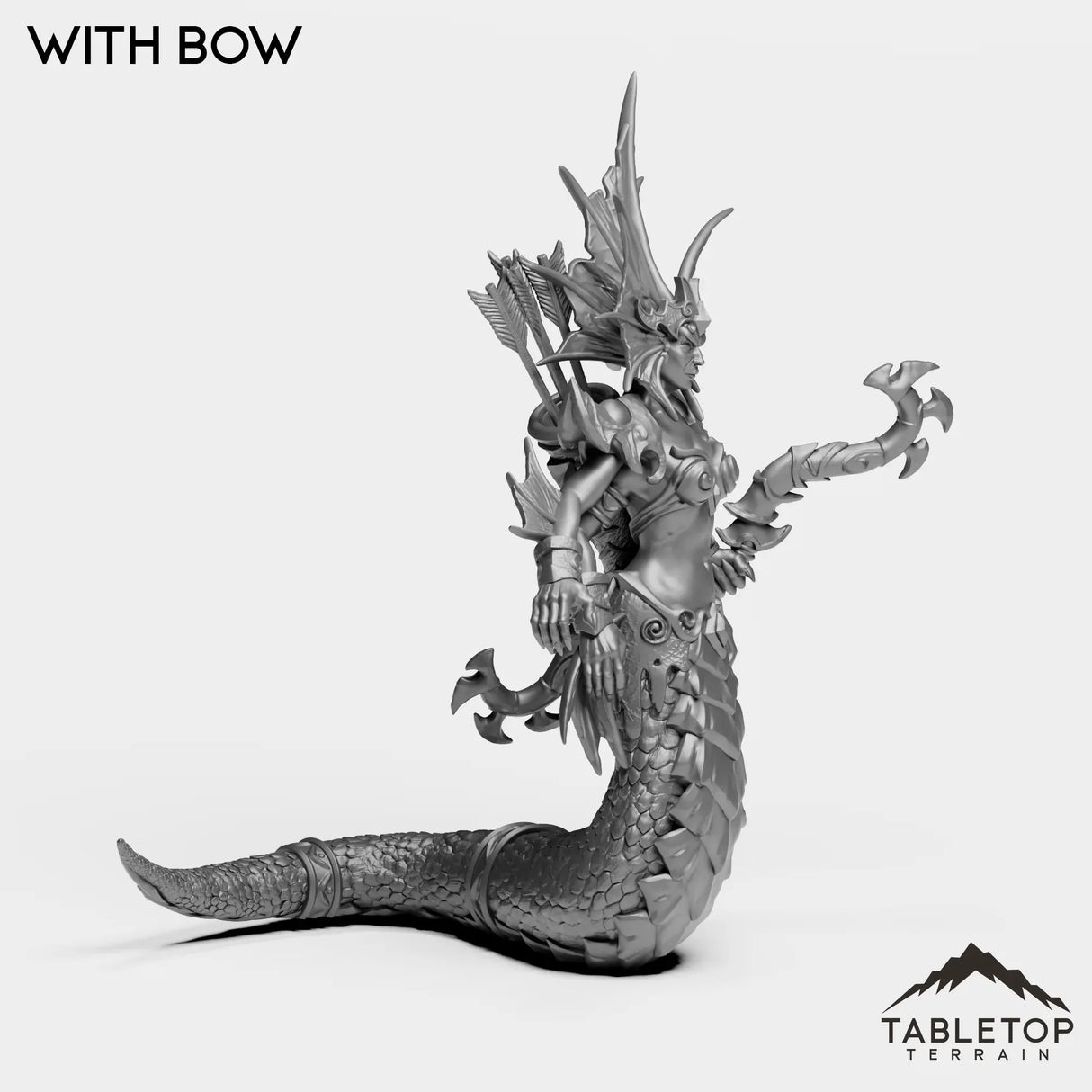 Tabletop Terrain Miniature Naga Sea Witch