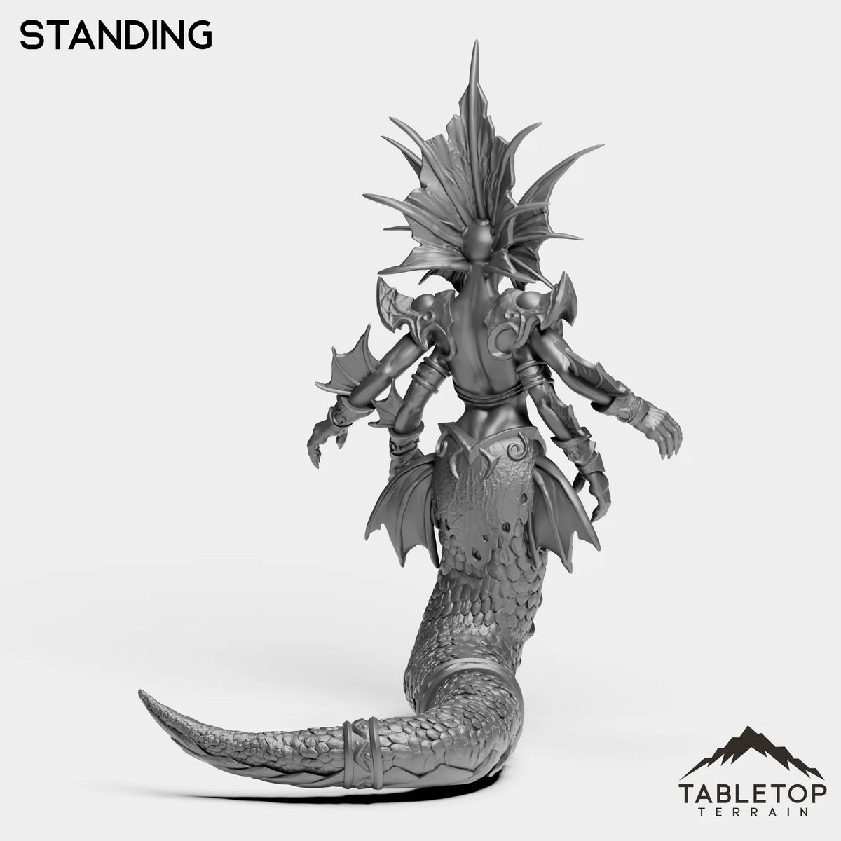 Tabletop Terrain Miniature Naga Sea Witch