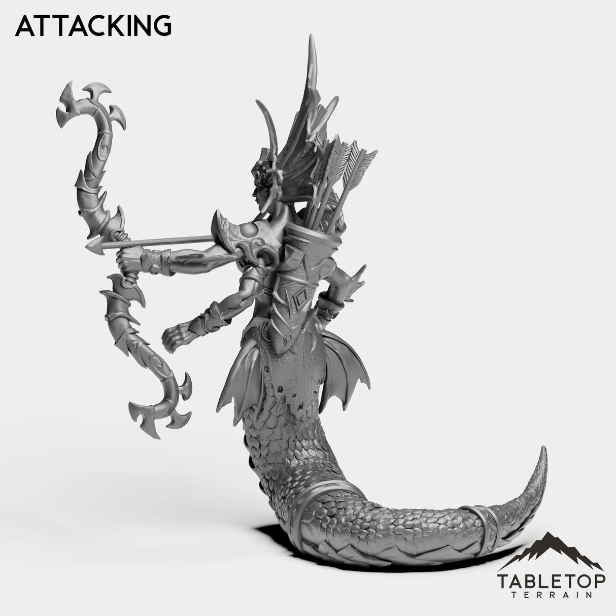 Tabletop Terrain Miniature Naga Sea Witch