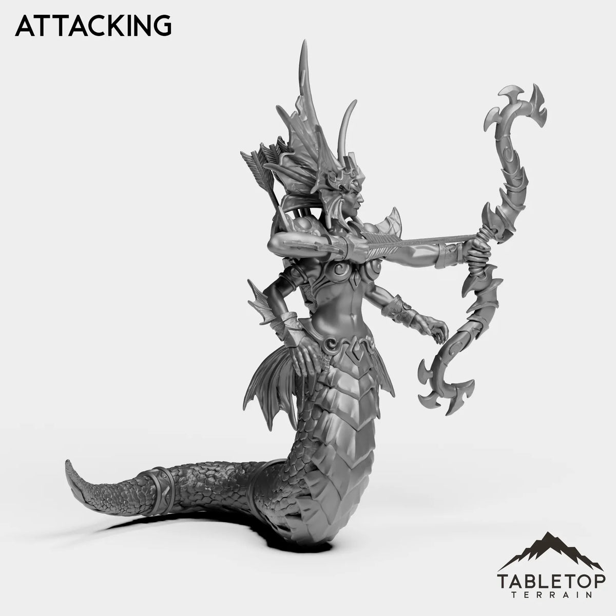 Tabletop Terrain Miniature Naga Sea Witch