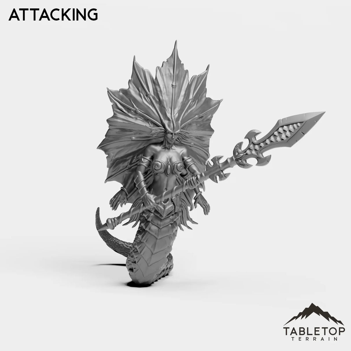 Tabletop Terrain Miniature Naga Siren