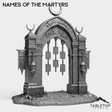 Tabletop Terrain Miniature Names of the Martyrs