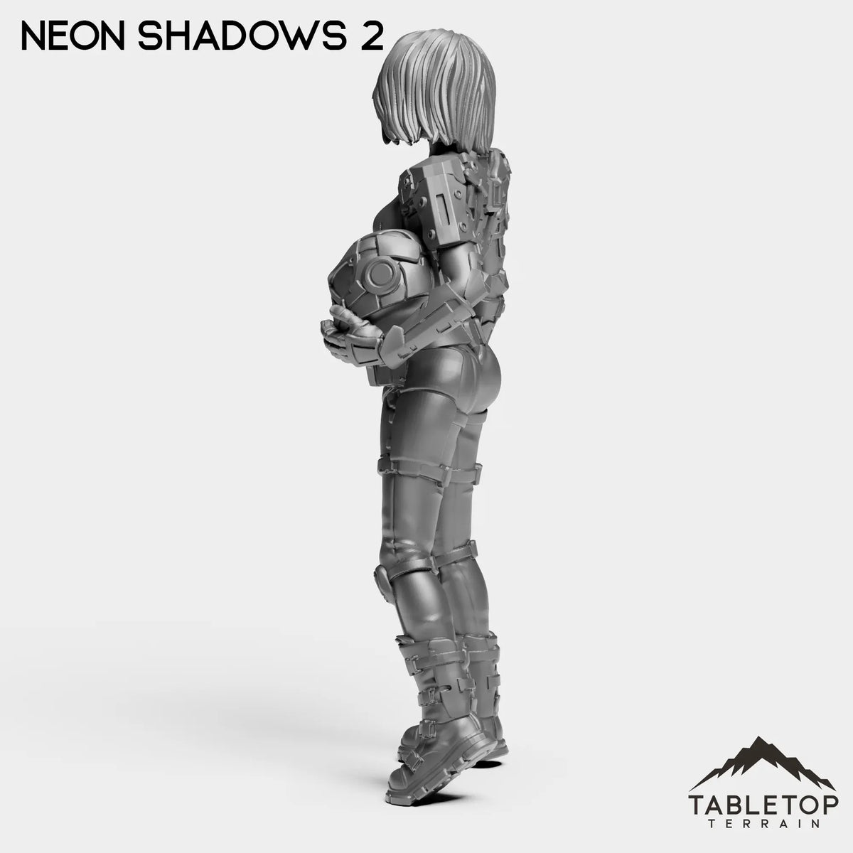 Tabletop Terrain Miniature Neon Shadows - Black Stone Commandos