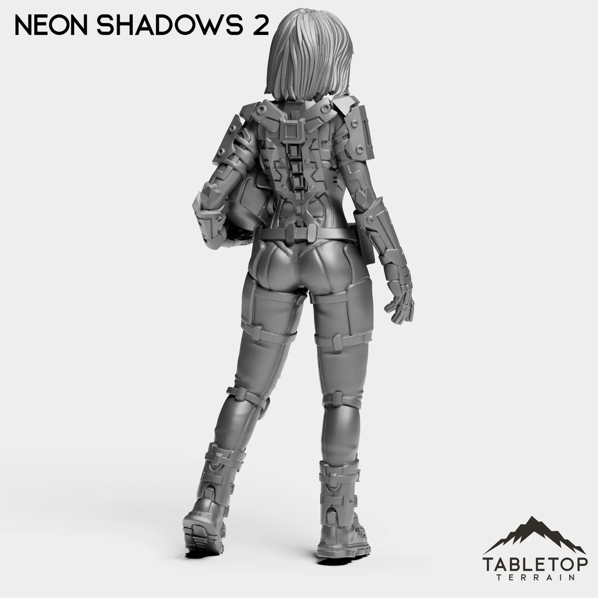 Tabletop Terrain Miniature Neon Shadows - Black Stone Commandos
