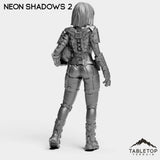 Tabletop Terrain Miniature Neon Shadows - Black Stone Commandos