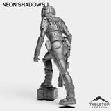 Tabletop Terrain Miniature Neon Shadows - Black Stone Commandos