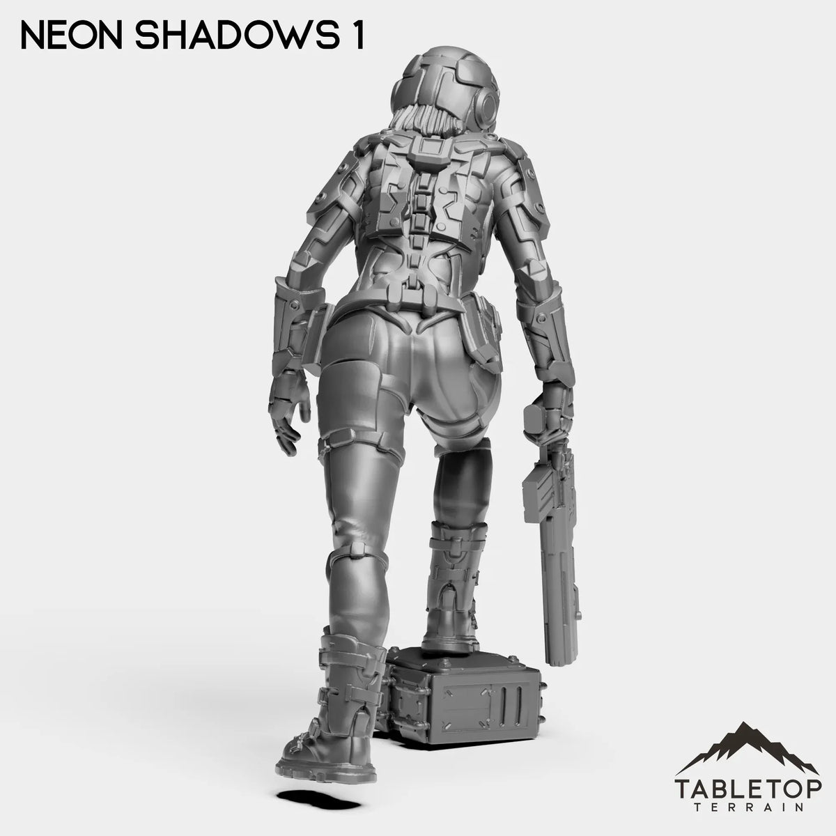 Tabletop Terrain Miniature Neon Shadows - Black Stone Commandos