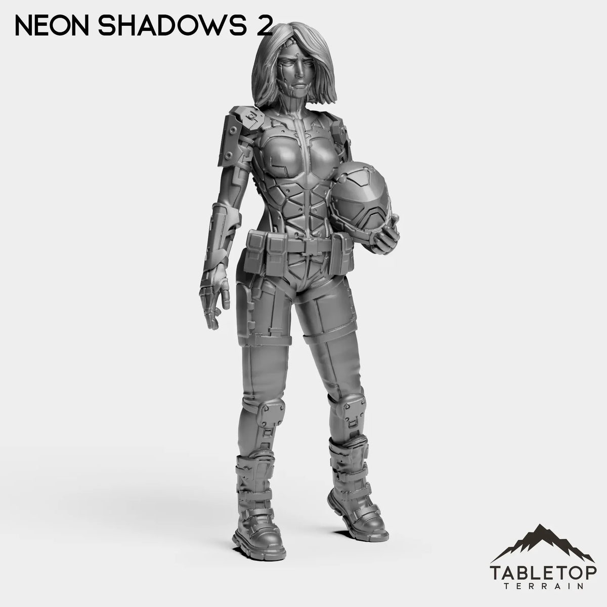 Tabletop Terrain Miniature Neon Shadows - Black Stone Commandos