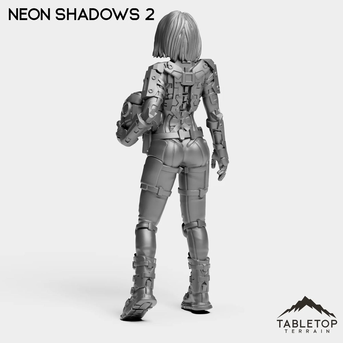 Tabletop Terrain Miniature Neon Shadows - Black Stone Commandos