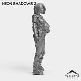 Tabletop Terrain Miniature Neon Shadows - Black Stone Commandos