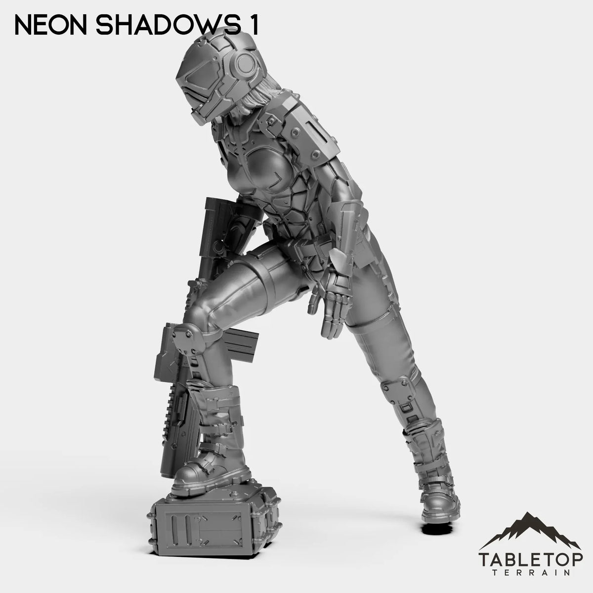 Tabletop Terrain Miniature Neon Shadows - Black Stone Commandos