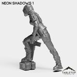 Tabletop Terrain Miniature Neon Shadows - Black Stone Commandos