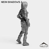 Tabletop Terrain Miniature Neon Shadows - Black Stone Commandos