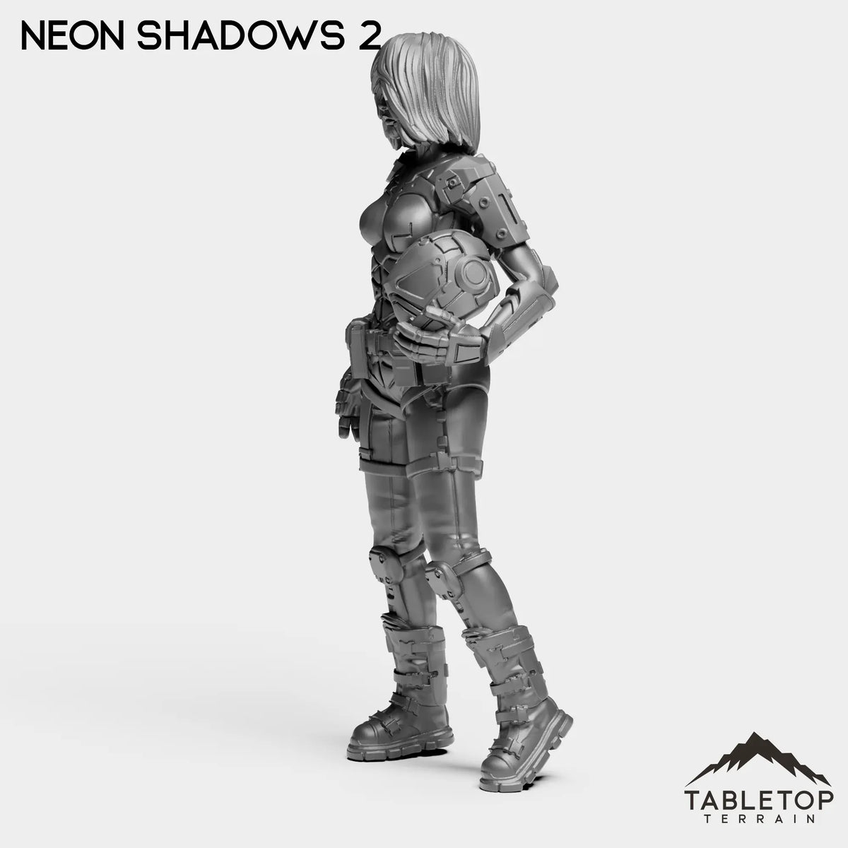 Tabletop Terrain Miniature Neon Shadows - Black Stone Commandos