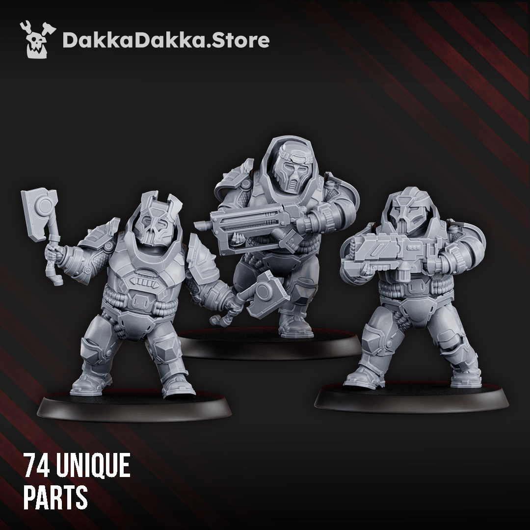 Tabletop Terrain Miniature Nibelung Warriors (build kit)