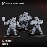 Tabletop Terrain Miniature Nibelung Warriors (build kit)
