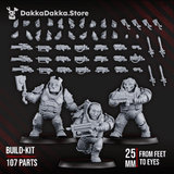 Tabletop Terrain Miniature Nibelung Warriors (build kit)