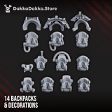Tabletop Terrain Miniature Nibelung Warriors (build kit)