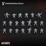 Tabletop Terrain Miniature Nibelung Warriors Squad (pre-assembled)