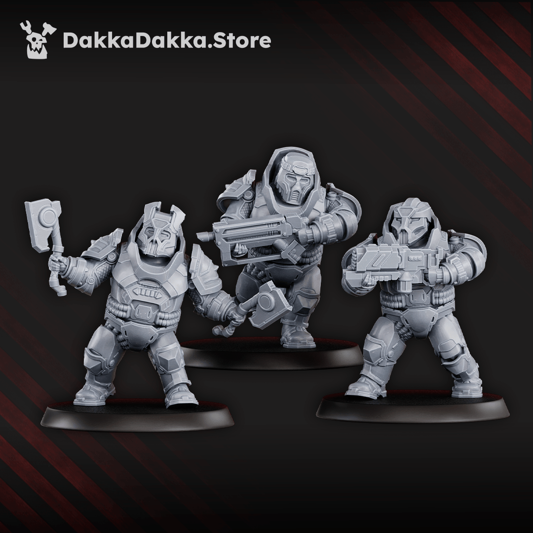 Tabletop Terrain Miniature Nibelung Warriors Squad (pre-assembled)