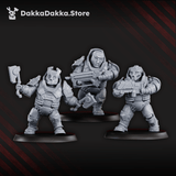 Tabletop Terrain Miniature Nibelung Warriors Squad (pre-assembled)