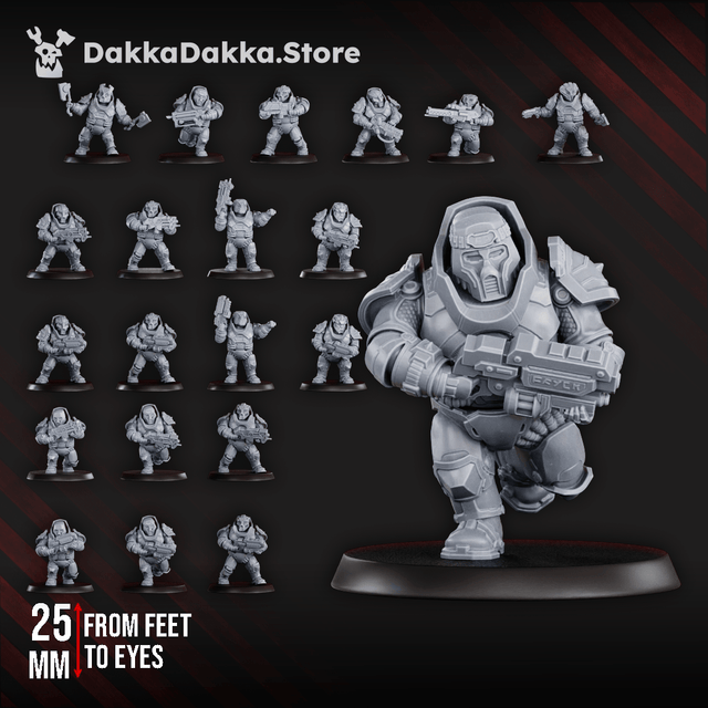 Tabletop Terrain Miniature Nibelung Warriors Squad (pre-assembled)