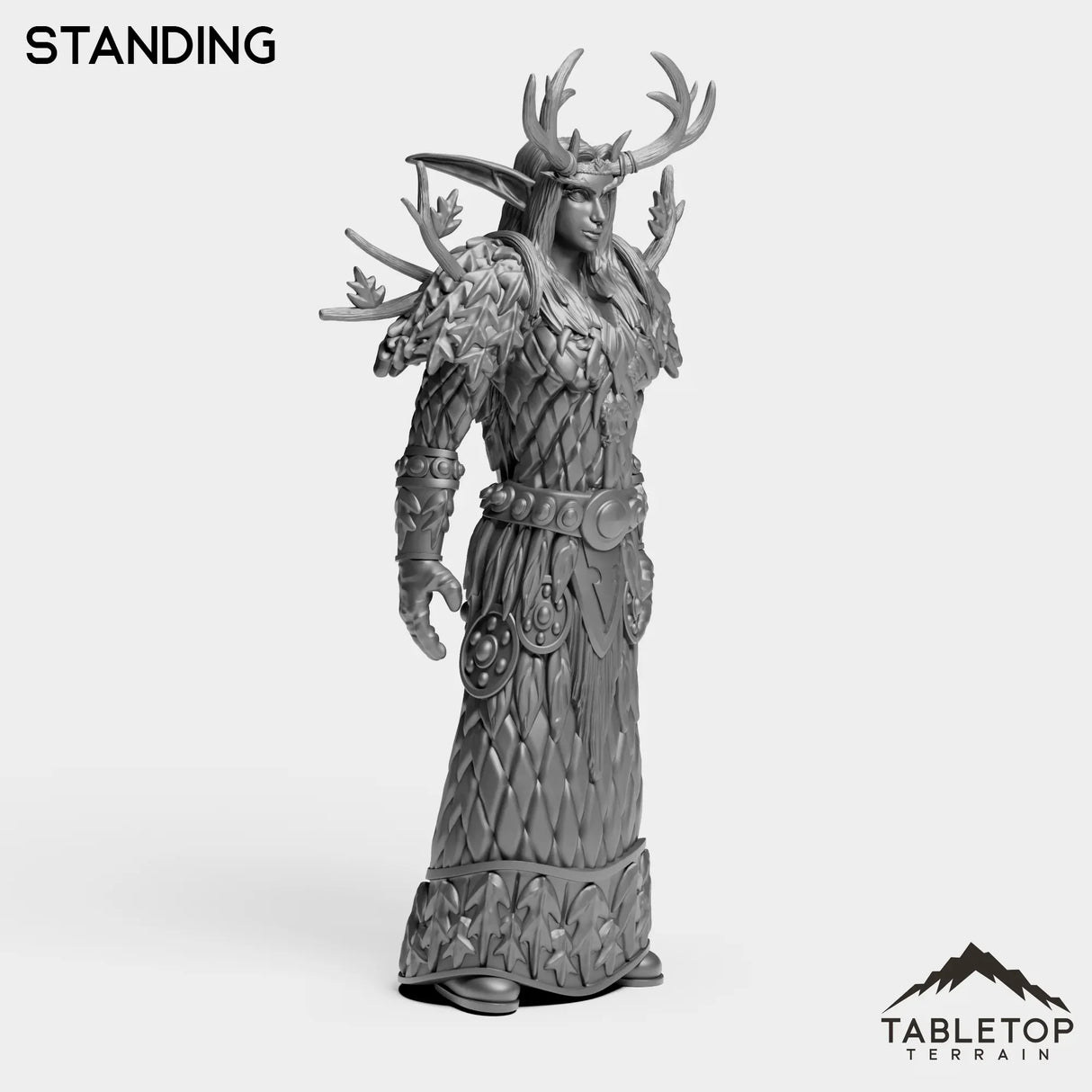 Tabletop Terrain Miniature Night Druid Female Tier 1