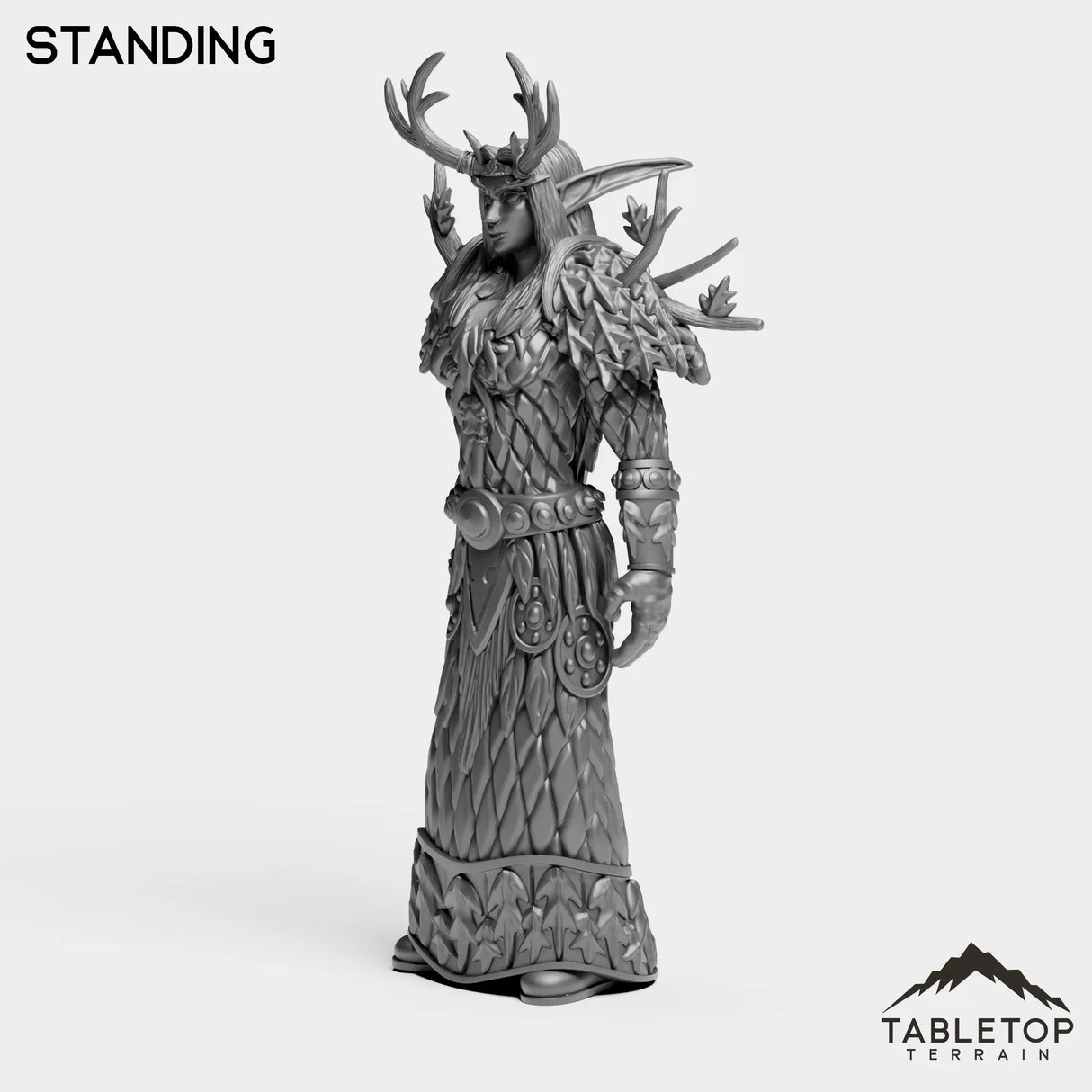 Tabletop Terrain Miniature Night Druid Female Tier 1