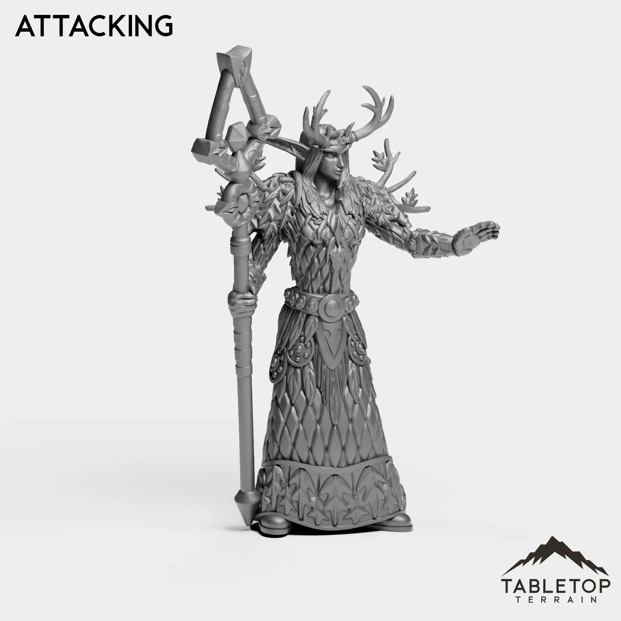 Tabletop Terrain Miniature Night Druid Female Tier 1