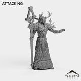 Tabletop Terrain Miniature Night Druid Female Tier 1