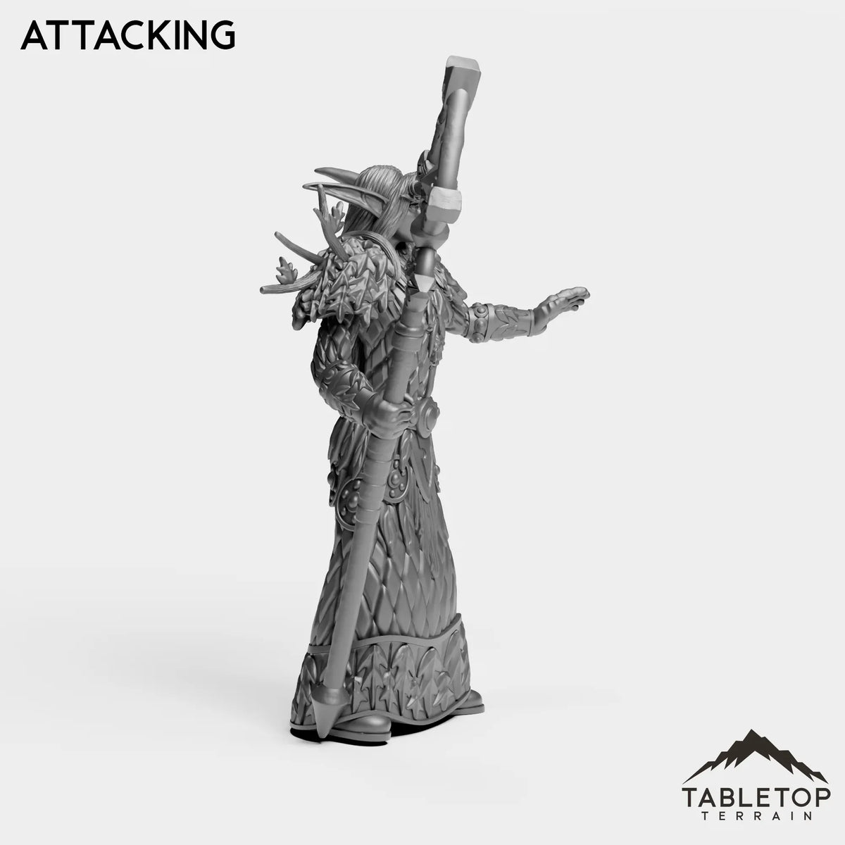 Tabletop Terrain Miniature Night Druid Female Tier 1